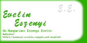 evelin eszenyi business card